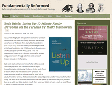 Tablet Screenshot of fundamentallyreformed.com